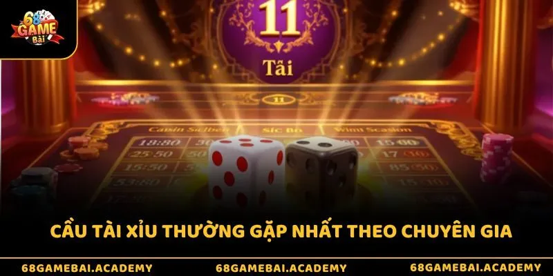 Cầu tài xỉu thường gặp nhất theo chuyên gia