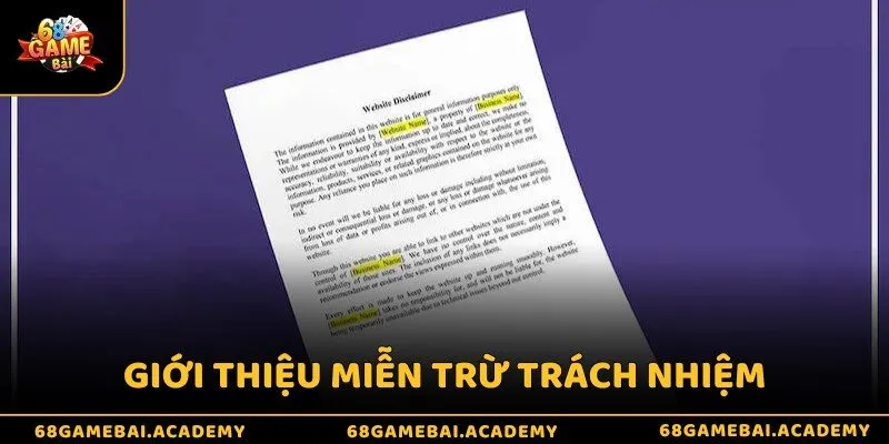 Giới thiệu miễn trách nhiệm